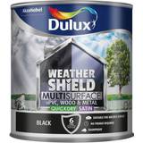 Dulux Black - Metal Paint - Top Coating Dulux Weathershield Multisurface Wood Paint, Metal Paint Black 2.5L
