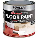Ronseal Floor Paints - Satin Ronseal Diamond Hard Floor Paint White 2.5L