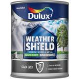 Dulux Grey - Wood Paints Dulux Weathershield Quick Dry Undercoat Exterior Wood Paint Grey 0.75L