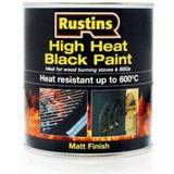 Metal Paint Rustins High Heat Metal Paint Black 0.5L