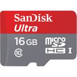 16 GB Memory Cards SanDisk Ultra microSDHC UHS-I 80MB/s 16GB