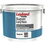 Leyland Trade Super Leytex Matt Wall Paint, Ceiling Paint Magnolia 10L