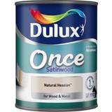 Dulux Once Satinwood Wood Paint, Metal Paint Beige 0.75L