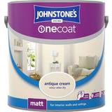 Johnstones One Coat Ceiling Paint, Wall Paint Cream 2.5L