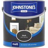 Johnstones Black Paint Johnstones Matt Ceiling Paint, Wall Paint Black 2.5L