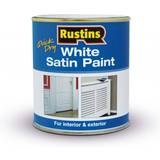 Rustins Metal Paint - White Rustins Quick Dry Metal Paint, Wood Paint White 0.25L