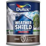 Dulux Brown - Metal Paint Dulux Weathershield Exterior Metal Paint, Wood Paint Brown 0.75L