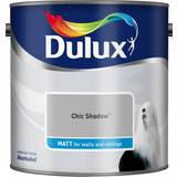 Dulux Ceiling Paints - Grey Dulux Matt Ceiling Paint, Wall Paint Chic Shadow,Goose Down,Warm Pewter,Pebble Shore,Polished Pebble 2.5L