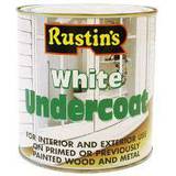 Rustins Undercoat Wood Paint, Metal Paint White 0.5L