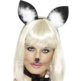 False Noses & Ears Accessories Fancy Dress Smiffys Cat Ears