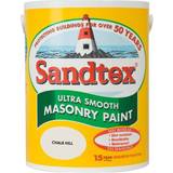 Sandtex Ultra Smooth Masonry Concrete Paint White 5L