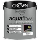 Crown Aquaflow Undercoat Metal Paint, Wood Paint White 2.5L