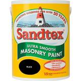 Sandtex Concrete Paint - Outdoor Use Sandtex Ultra Smooth Masonry Concrete Paint Black 2.5L