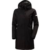 Women Rain Clothes Helly Hansen W Aden Long Coat - Black