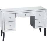 LPD Furniture Dressing Tables LPD Furniture Valentina Silver Dressing Table 44x110cm