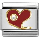 Nomination Composable Classic Link Heart Charm - Silver/Gold/Red/White