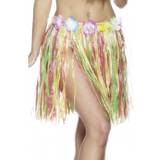 Skirts Fancy Dresses Smiffys Hawaiian Elastic Hula Skirt Multi-Coloured