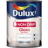 Dulux White - Wood Paints Dulux Non Drip Gloss Wood Paint, Metal Paint White 0.75L