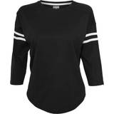 Urban Classics Sleeve Striped L/S T-shirt - Black/White