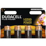 Duracell Batteries - Flash Light Battery Batteries & Chargers Duracell C Plus Power 4-pack