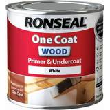 Ronseal One Coat Wood Primer & Undercoat Wood Paint White 0.25L