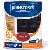Johnstones Weatherguard 6 Year Exterior Gloss Metal Paint, Wood Paint Victory Red 2.5L