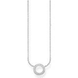 White Necklaces Thomas Sabo Circle Small Necklace - Silver/White