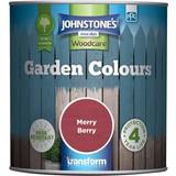 Johnstones Woodcare Garden Colours Wood Paint Red 1L