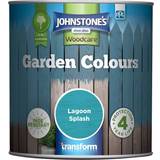 Johnstones Woodcare Garden Colours Wood Paint Blue 1L