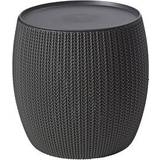 Keter Outdoor Side Tables Keter Knit Cozy Outdoor Side Table