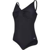 Women Swimsuits Speedo Sculpture Watergem Swimsuit - Black
