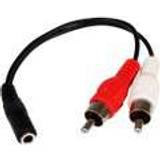 RCA Cables - Round StarTech 2RCA-3.5mm M-F 0.2m