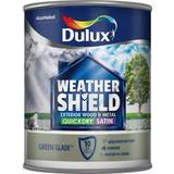 Dulux Green - Wood Paints Dulux Weathershield Quick Dry Exterior Metal Paint, Wood Paint Green 0.75L