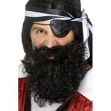 Pirates Accessories Fancy Dress Smiffys Pirate Beard Black