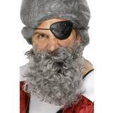 Grey Accessories Fancy Dress Smiffys Pirate Beard Light Grey