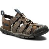 Quick Lacing System Sport Sandals Keen Clearwater CNX - Dark Earth/Blue Opal