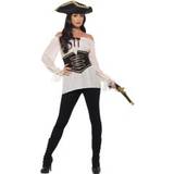 Shirts Fancy Dresses Fancy Dress Smiffys Deluxe Pirate Shirt Ladies Ivory