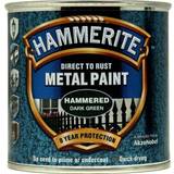 Hammerite Green - Outdoor Use Paint Hammerite Direct to Rust Hammered Effect Metal Paint Green 0.75L