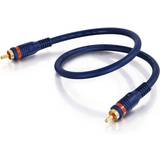 Blue - Coaxial Cables for Audio C2G Velocity Coax 1RCA - 1RCA 0.5m