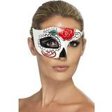 Around the World Eye Masks Fancy Dress Smiffys Day of the Dead Half Eye Mask