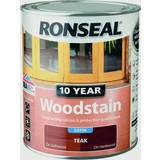 Ronseal Brown - Satin Paint Ronseal 10 Year Woodstain Teak 0.75L