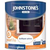 Johnstones Oil-based Paint Johnstones Weatherguard 6 Year Exterior Gloss Metal Paint, Wood Paint White 0.75L