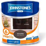 Johnstones Brown - Outdoor Use Paint Johnstones Weatherguard 6 Year Exterior Gloss Metal Paint, Wood Paint Chocolate 2.5L