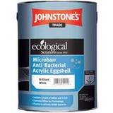 Johnstone's Trade Microbarr Anti Bacterial Acrylic Eggshell Concrete Paint White 5L