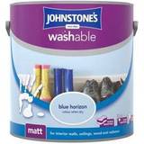 Johnstones Washable Matt Ceiling Paint, Wall Paint Blue 2.5L