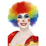 Circus & Clowns Short Wigs Fancy Dress Smiffys Rainbow Crazy Clown Wig