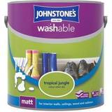 Johnstones Washable Matt Ceiling Paint, Wall Paint Green 2.5L