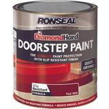 Ronseal Concrete Paint - Satin Ronseal Diamond Hard DoorStep Concrete Paint Tile Red 0.75L