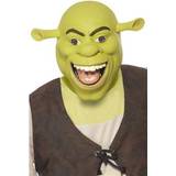 Green Head Masks Fancy Dress Smiffys Shrek Latex Mask