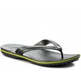 45 ½ Flip-Flops Crocs Crocband - Graphite/VoltGreen